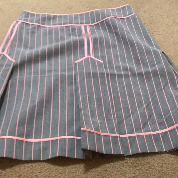 🌸NEW🌸 Moschino Cheap and Chic Vintage Rare Pink Pinstripe Skirt - Picture 15 of 15